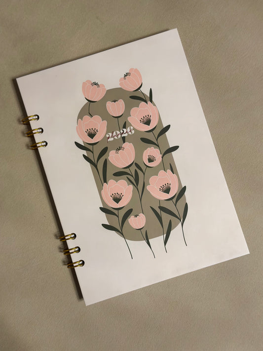 PLANNER - FLOWERY PINK